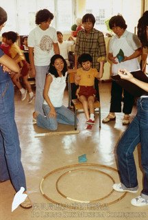 Diversified game activities were available at the Centre to aid the physical development of children in care.