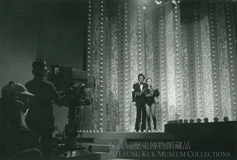 Then Chairman of Po Leung Kuk Mr. Peter Li Ping-lam and Judy Ongg on stage