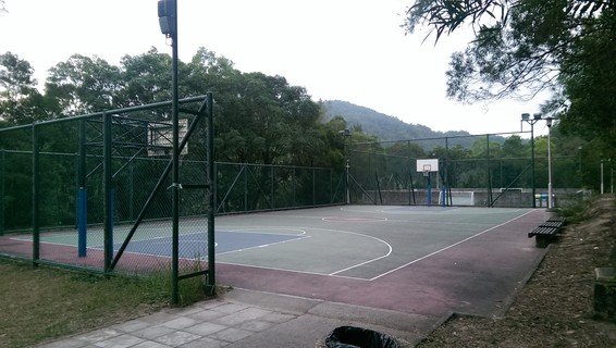 basketball court -near rope course