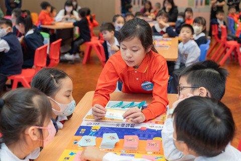 Financial Ambassadors promoted financial literacy messages to junior primary school students through board games.