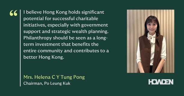 Howden Private Wealth shared highlights from the interview on social media to emphasise the importance of philanthropy as a long-term investment in the community.