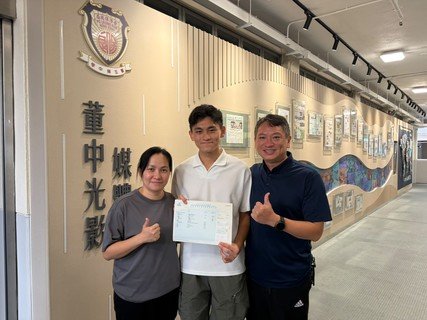 「武状元」余熯祈同学期望将来与父母一样可以成为体育老师。